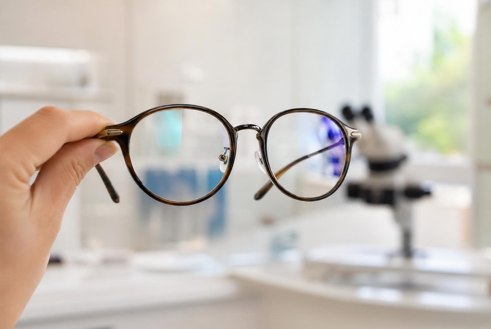 Premium progressive prescription lens crafted in a boutique optical lab